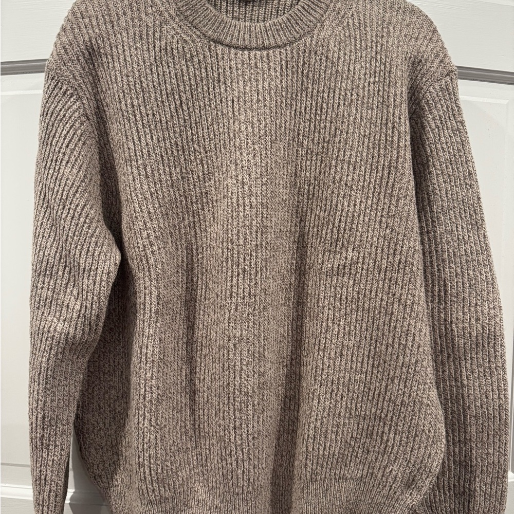 Madewell Men's Ribbed Crewneck Sweater - Tan